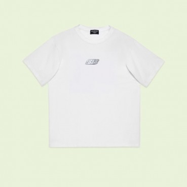 발렌시아가 남성 화이트 크루넥 반팔티 - Balenciaga Mens White Short sleeved Tshirts 