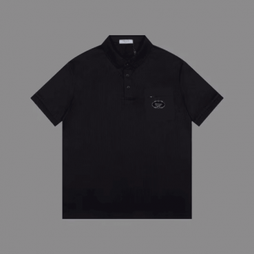 프라다 남성 블랙 폴로 반팔티 - Prada Mens Black Short sleeved Tshirts 