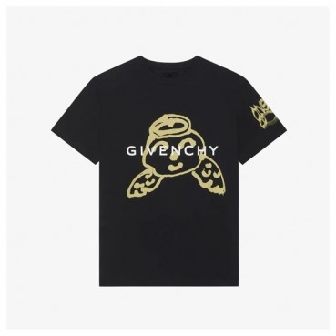 지방시 남성 크루넥 블랙 반팔티 - Givenchy Mens Black Short Sleeved Tshirts 