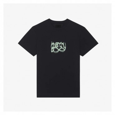 지방시 남성 크루넥 블랙 반팔티 - Givenchy Mens Black Short Sleeved Tshirts 