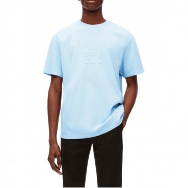 로에베 남/녀 이니셜 블루 반팔티 - Loewe Unisex Blue Short sleeved Tshirts 