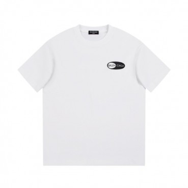 발렌시아가 남성 화이트 크루넥 반팔티 - Balenciaga Mens White Short sleeved Tshirts 