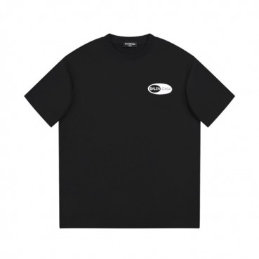 발렌시아가 남성 블랙 크루넥 반팔티 - Balenciaga Mens Black Short sleeved Tshirts 