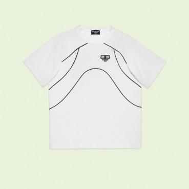 발렌시아가 남성 화이트 크루넥 반팔티 - Balenciaga Mens White Short sleeved Tshirts 