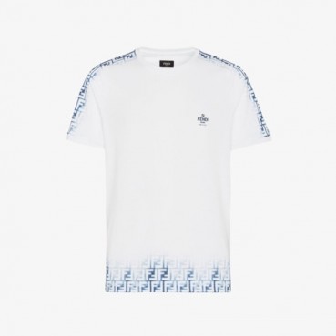 펜디 남성 화이트 크루넥 반팔티 - Fendi Mens White Short sleeved Tshirts 