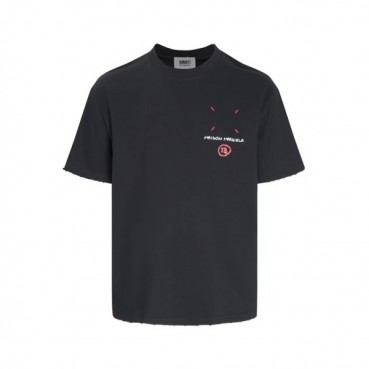 메종마르지엘라 남/녀 크루넥 블랙 반팔티 - Maison Margiela Unisex Black Tshirts 