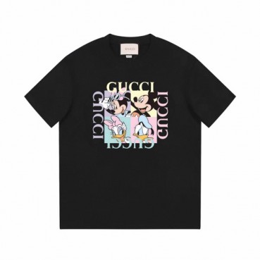 구찌 남/녀 블랙 크루넥 반팔티 - Gucci Unisex Black Short sleeved Tshirts 