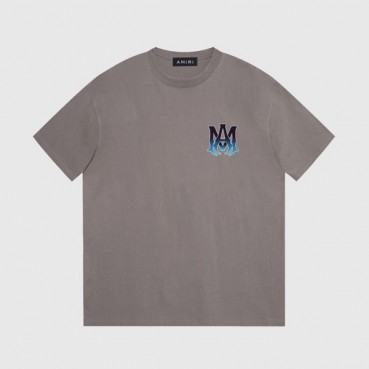 아미리 남성 그레이 크루넥 반팔티 - Amiri Mens Gray Short sleeved Tshirts 