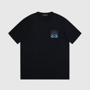 아미리 남성 블랙 크루넥 반팔티 - Amiri Mens Black Short sleeved Tshirts 