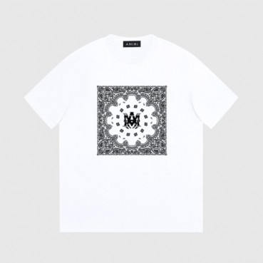 아미리 남성 화이트 크루넥 반팔티 - Amiri Mens White Short sleeved Tshirts 