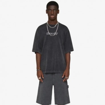 지방시 남/녀 크루넥 그레이 반팔티 - Givenchy Unisex Gray Short Sleeved Tshirts 