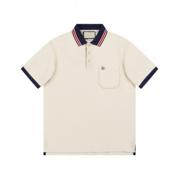 구찌 남/녀 아이보리 반팔티 - Gucci Unisex Ivory Short sleeved Tshirts 