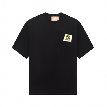 구찌 남/녀 블랙 크루넥 반팔티 - Gucci Unisex Black Short sleeved Tshirts 