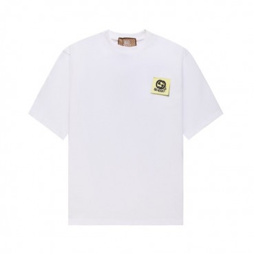 구찌 남/녀 화이트 크루넥 반팔티 - Gucci Unisex White Short sleeved Tshirts 
