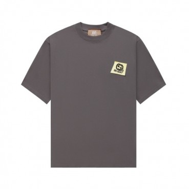 구찌 남/녀 그레이 크루넥 반팔티 - Gucci Unisex Gray Short sleeved Tshirts 