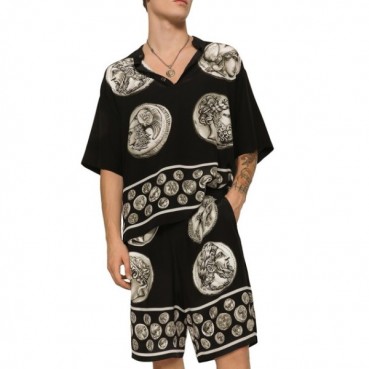돌체앤가바나 남성 블랙 투피스 - Dolce&Gabbana Mens Black Two