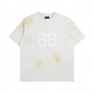 발렌시아가 남성 그레이 크루넥 반팔티 - Balenciaga Mens Gray Short sleeved Tshirts 