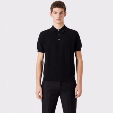 에르메네질도 제냐 남성 블랙 폴로 반팔티 - Zegna Mens Black Short sleeved Tshirts 
