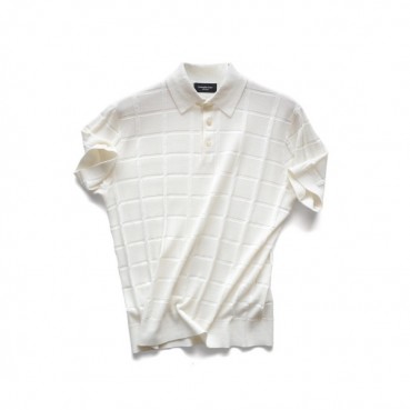 제냐 남성 화이트 폴로 반팔티 - Zegna Mens White Short sleeved Tshirts 
