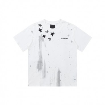 지방시 남성 크루넥 화이트 반팔티 - Givenchy Mens White Short Sleeved Tshirts 