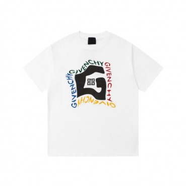 지방시 남성 크루넥 화이트 반팔티 - Givenchy Mens White Short Sleeved Tshirts 