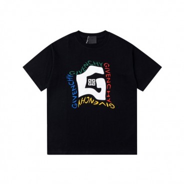 지방시 남성 크루넥 블랙 반팔티 - Givenchy Mens Black Short Sleeved Tshirts 