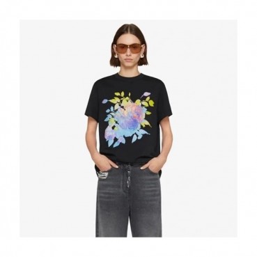 지방시 남성 크루넥 블랙 반팔티 - Givenchy Mens Black Short Sleeved Tshirts 