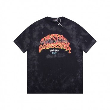 발렌시아가 남성 블랙 크루넥 반팔티 - Balenciaga Mens Black Short sleeved Tshirts 