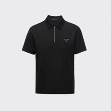 프라다 남성 블랙 폴로 반팔티 - Prada Mens Black Short sleeved Tshirts 