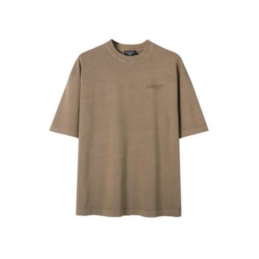 발렌시아가 남성 카멜 크루넥 반팔티 - Balenciaga Mens Camel Short sleeved Tshirts 