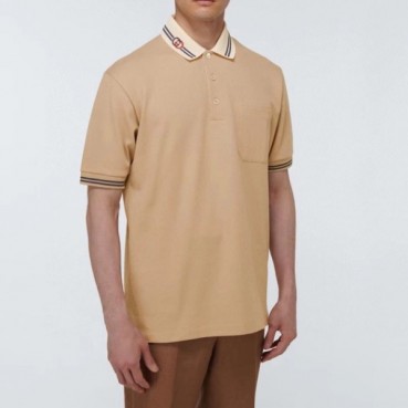 구찌 남성 베이지 폴로 반팔티 - Gucci Mens Beige Short sleeved Tshirts 