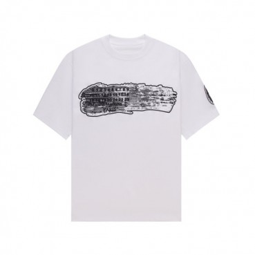 메종마르지엘라 남/녀 크루넥 화이트 반팔티 - Maison Margiela Unisex White Tshirts 
