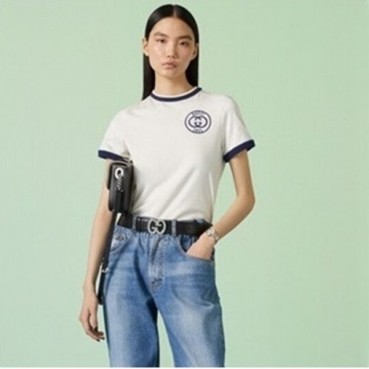 구찌 여자 크루넥 반팔티 - Gucci Womens Round Tshirt 