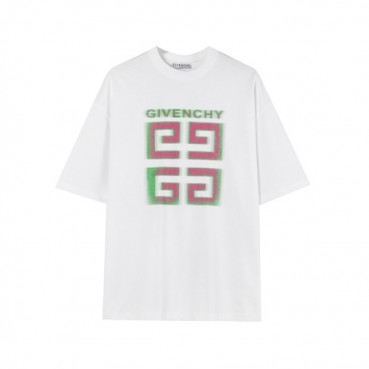 지방시 남성 크루넥 화이트 반팔티 - Givenchy Mens White Short Sleeved Tshirts 