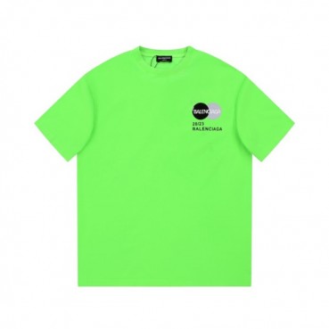 발렌시아가 남성 그린 크루넥 반팔티 - Balenciaga Mens Green Short sleeved Tshirts 