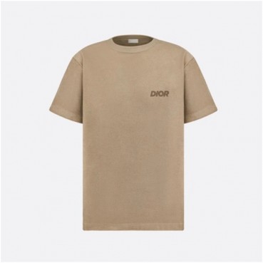 디올 남성 카멜 크루넥 반팔티 - Dior Mens Camel Short sleeved Tshirts 
