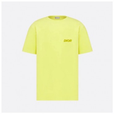 디올 남성 그린 크루넥 반팔티 - Dior Mens Green Short sleeved Tshirts 