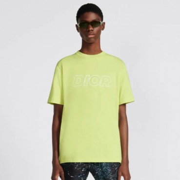 디올 남성 그린 크루넥 반팔티 - Dior Mens Green Short sleeved Tshirts 