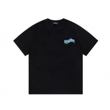 발렌시아가 남성  블랙 크루넥 반팔티 - Balenciaga Mens Black Short sleeved Tshirts 