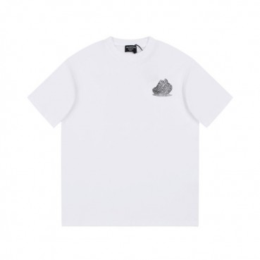 발렌시아가 남성 화이트 크루넥 반팔티 - Balenciaga Mens White Short sleeved Tshirts 