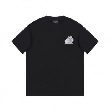 발렌시아가 남성 블랙 크루넥 반팔티 - Balenciaga Mens Black Short sleeved Tshirts 
