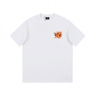 펜디 남성 화이트 크루넥 반팔티 - Fendi Mens White Short sleeved Tshirts 