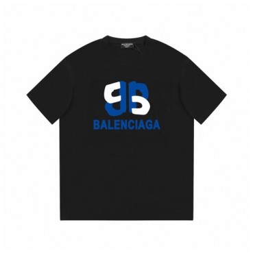 발렌시아가 남성 블랙 크루넥 반팔티 - Balenciaga Mens Black Short sleeved Tshirts 
