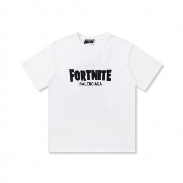 발렌시아가 남성 화이트 크루넥 반팔티 - Balenciaga Mens White Short sleeved Tshirts 