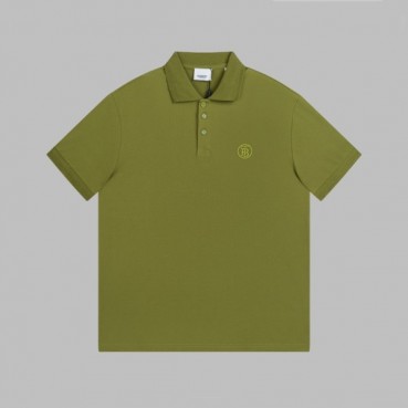 버버리 남성 그린 크루넥 반팔티 - Burberry Mens Green Short Sleeved Tshirts 