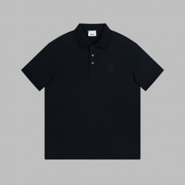 버버리 남성 블랙 크루넥 반팔티 - Burberry Mens Black Short Sleeved Tshirts 