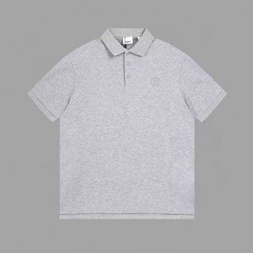 버버리 남성 그레이 크루넥 반팔티 - Burberry Mens Gray Short Sleeved Tshirts 