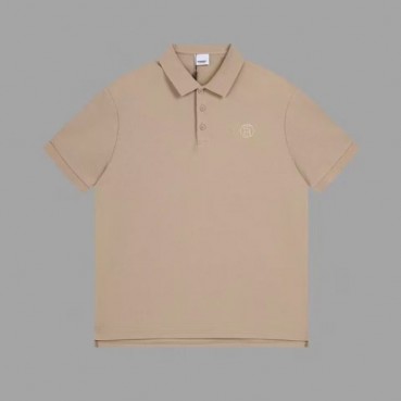 버버리 남성 베이지 크루넥 반팔티 - Burberry Mens Beige Short Sleeved Tshirts 