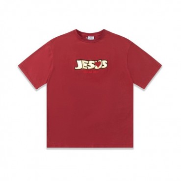 베트멍 남/녀 트렌디 레드 반팔티 - Vetements Unisex Red Tshirts 