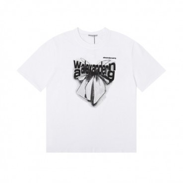 알렉산더왕 남성 화이트 반팔티 - Alexander wang Mens White Short sleeved Tshirts 